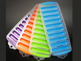 Molde silicona cubitos 12 barritas plastico-goma